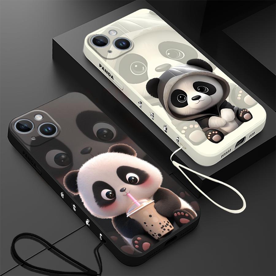 Cute Panda Phone Case for iPho - Lanyard Anime Logo 리뷰 및 가격