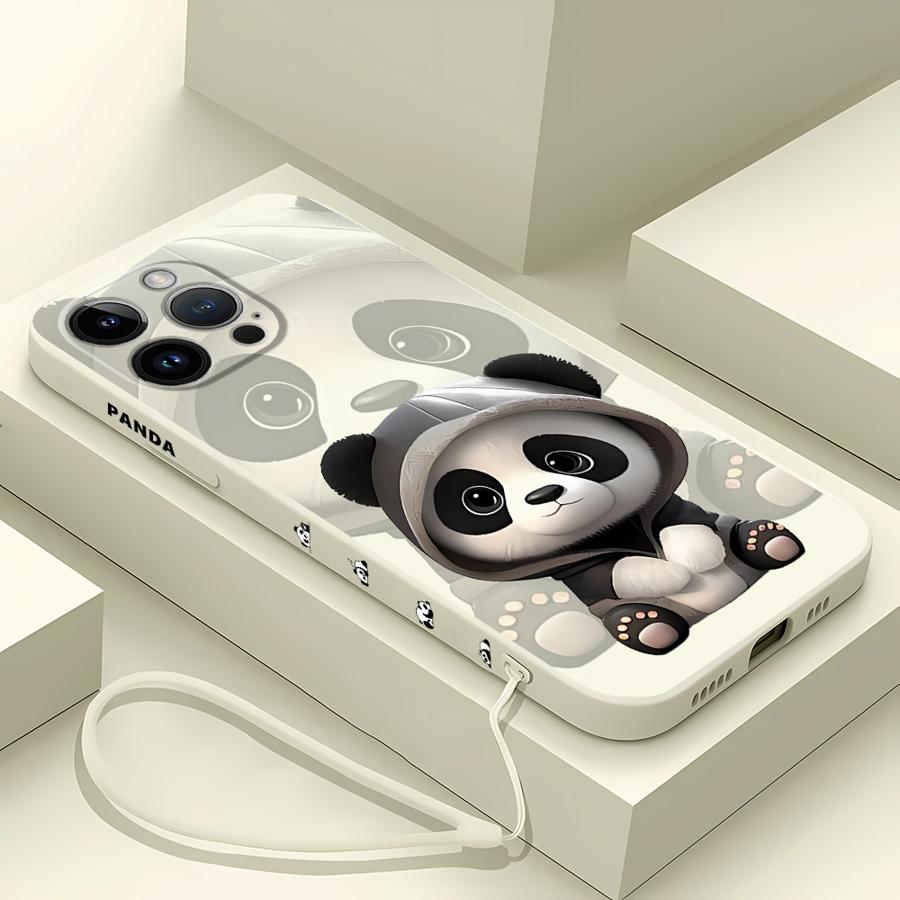 Cute Panda Phone Case for iPho - Lanyard Anime Logo 리뷰 및 가격