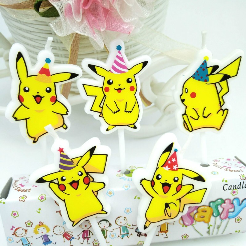 5pcs/lot Pokemon Birthday Cake - Pokemon Anime Merchandise 리뷰 및 가격