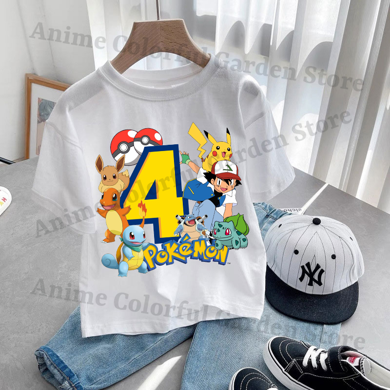 Anime Pokemons Kawaii T-shirts - Pokemon Anime Merchandise 리뷰 및 가격