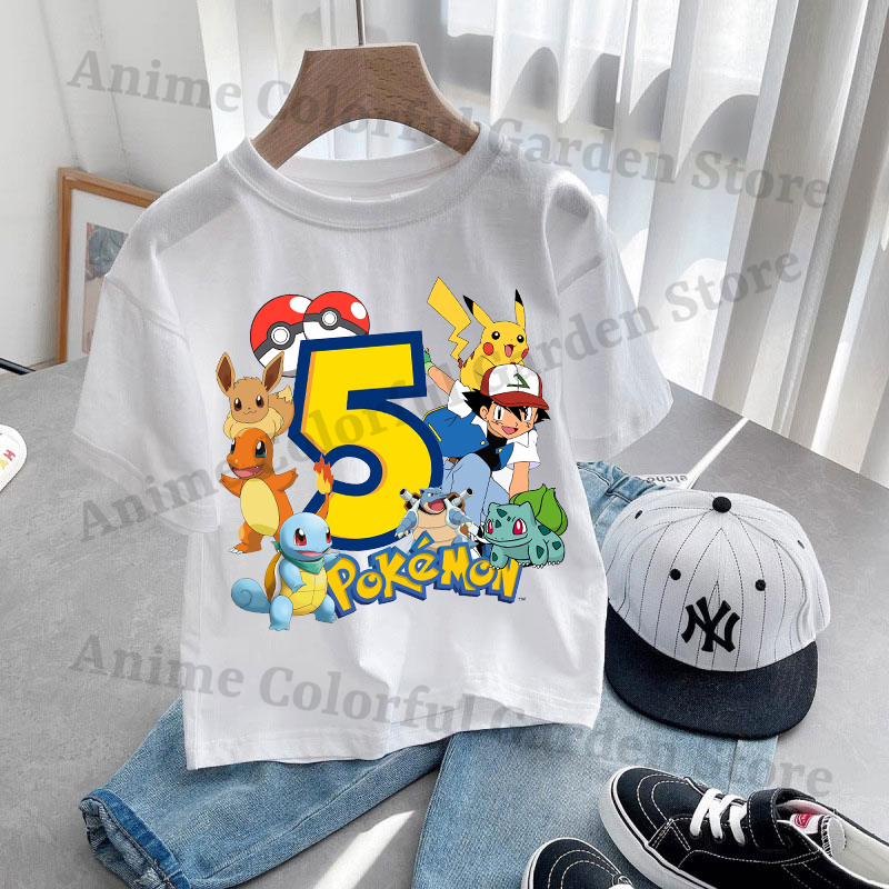 Anime Pokemons Kawaii T-shirts - Pokemon Anime Merchandise 리뷰 및 가격
