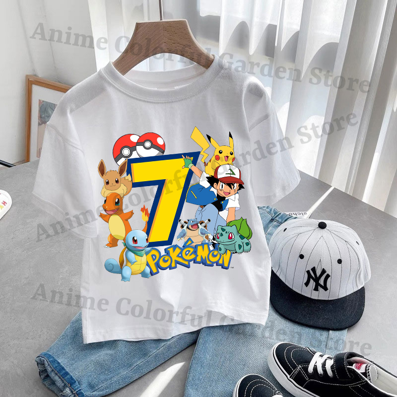 Anime Pokemons Kawaii T-shirts - Pokemon Anime Merchandise 리뷰 및 가격