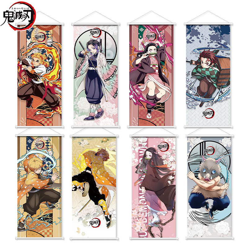Demon Slayer Wall Scroll Nezuk - Anime Merchandise In Japanese 리뷰 및 가격