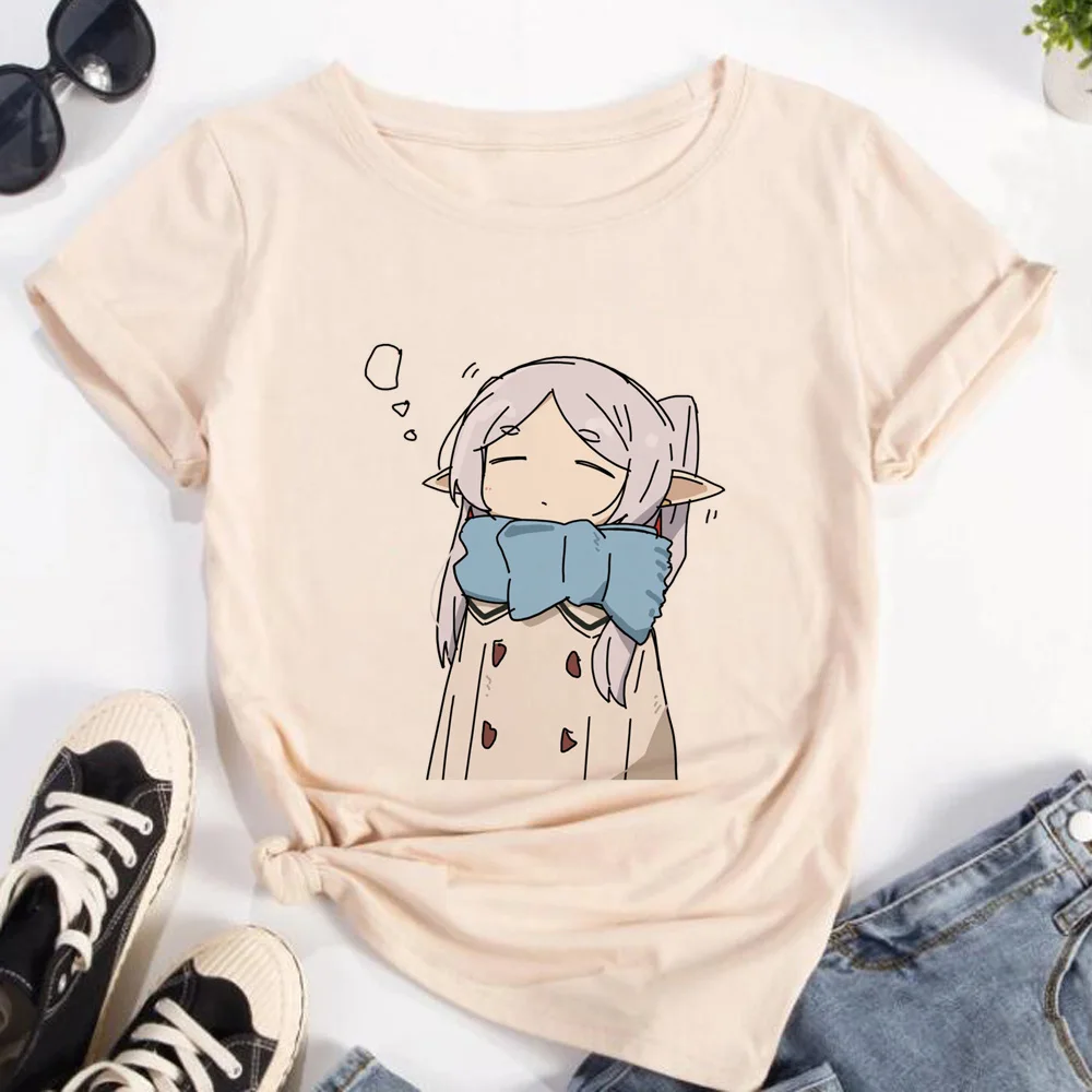 Frieren Tshirt Women Streetwea - Frieren Anime Merchandise 리뷰 및 가격