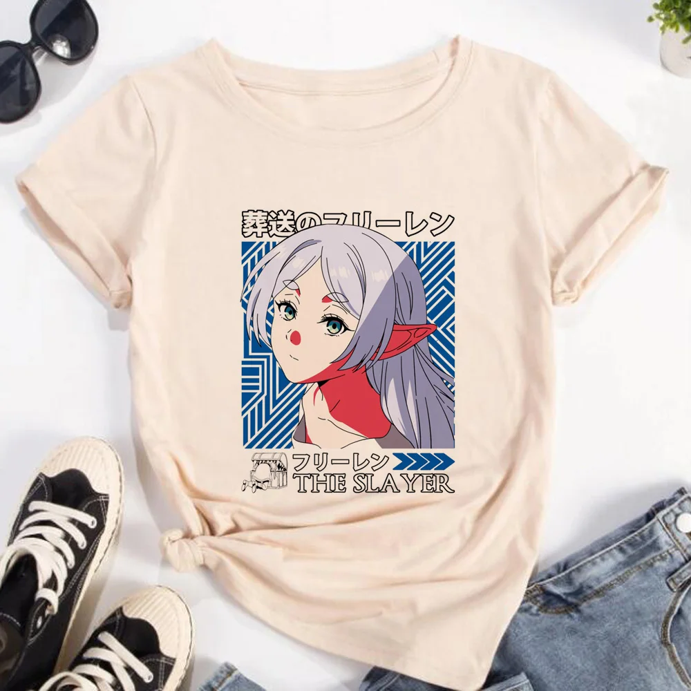 Frieren Tshirt Women Streetwea - Frieren Anime Merchandise 리뷰 및 가격